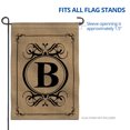 thumbnail image 5 of Anley Classic Monogram Letter B Garden Flag, Double Sided Family Last Name Initial Yard Flags - Personalized Welcome Home Decor - Weather Proof & Double Stitched - 18 x 12.5 Inch, 5 of 5