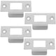 thumbnail image 1 of 4 placas de cierre de acero inoxidable en forma de T para puertas interiores. Protectores de cerradura para mayor seguridad y estilo., 1 of 8