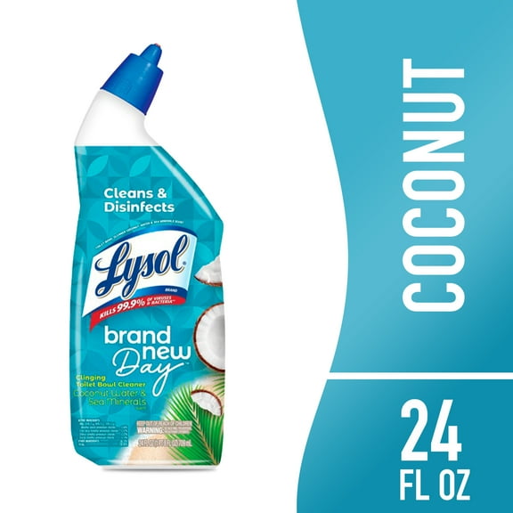 Lysol® Toilet Bowl Cleaner Gel, Brand New Day, Coconut & Sea Minerals, 24oz