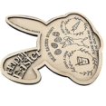 thumbnail image 4 of Easter Rabbit Shaped Wooden Tray Fruit Dishes Saucer Tea Dessert Dinner Bread Wood Plate Home Decor Party Supplies, 4 of 5