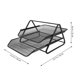 thumbnail image 2 of Houderco 1Ud De Metal Negro Con Doble Nivel Organizador De Escritorio Para Documentos Y, 2 of 6