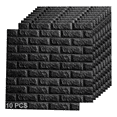 thumbnail image 1 of Papel Tapiz Patrón De Ladrillo Pared 3d 10 Piezas Negro, 1 of 5