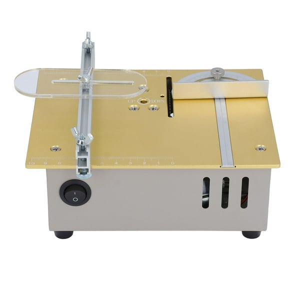 Mini Table Saw, Compact Portable Multifunctional Small Desktop Electric Cutter for Woodworking, Small Desktop Saw Portable, Multifunctional Mini Desktop Electric Saw with