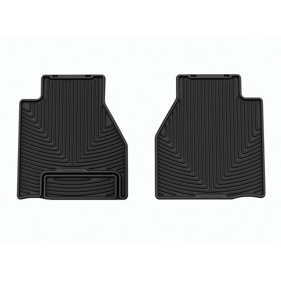 Weathertech Floor Mat W610 All-Weather; Direct-Fit; Deeply Sculpted Channels; Black; Thermoplastic Elastomer TPE; 2 Piece