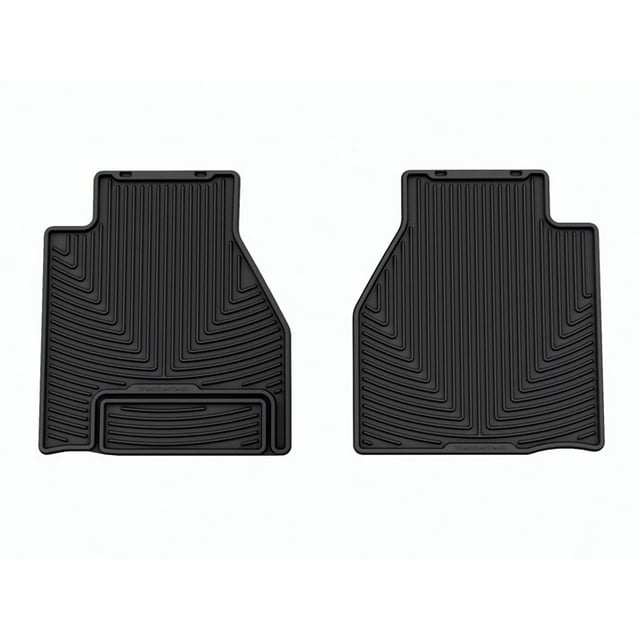 Weathertech Floor Mat W610 All-Weather; Direct-Fit; Deeply Sculpted Channels; Black; Thermoplastic Elastomer TPE; 2 Piece