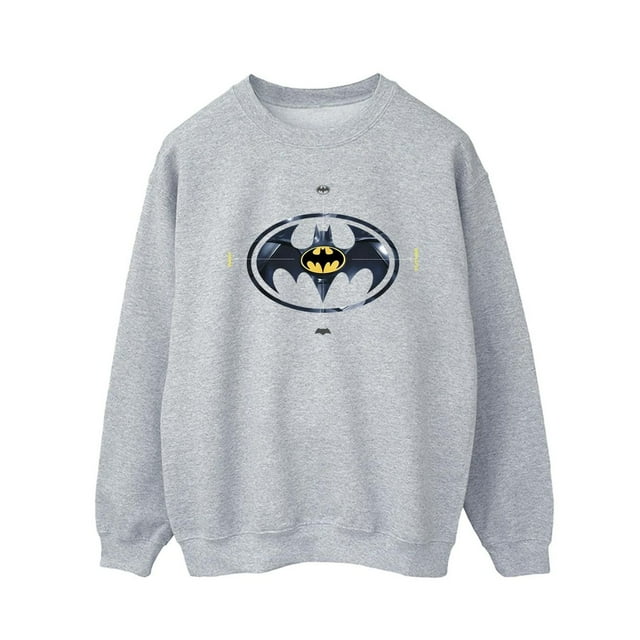 DC Comics Chandail en Molleton Logo en Métal Batman Flash pour Hommes
