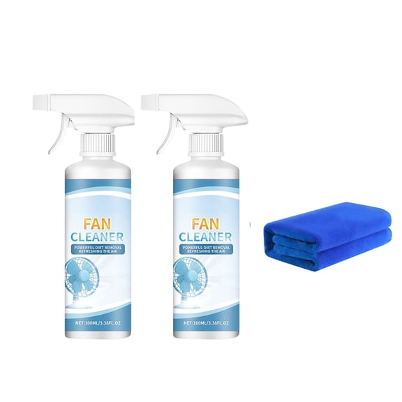 Vxdvou Fan Cleaner, 120ml Spray for Fast Cleaning of Fan Blades & Housing, Dust Removal & Odor Control, No Water Required, Easy Fan Maintenance for Home & Office