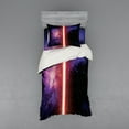 thumbnail image 2 of Ambesonne Galaxy Bedding Set 4 Pcs, Space Theme, Queen, Black, 2 of 3
