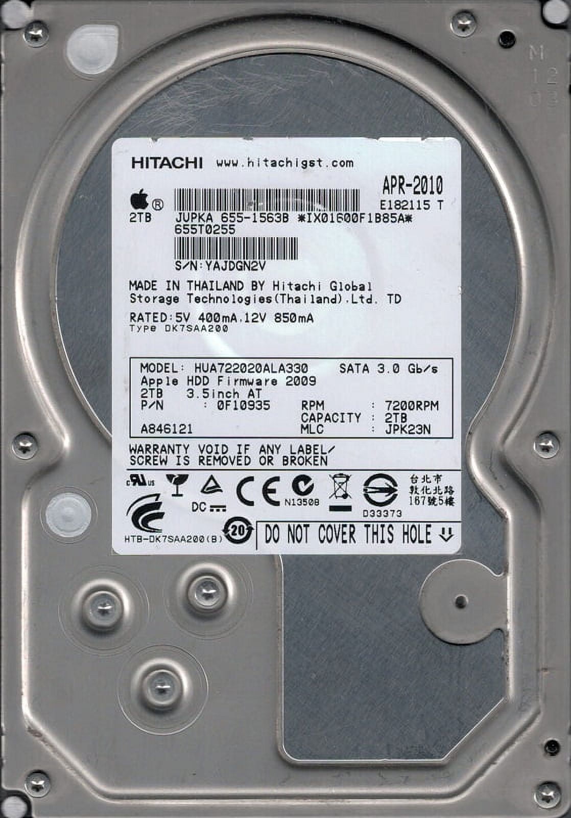 内蔵型ハードディスクドライブ Hitachi/HGST HUS726020ALE610 3.5 HDD 2TB Amazon | HGST EnterpriseHDD UltraStar7K6000 / 2TB / 3.5