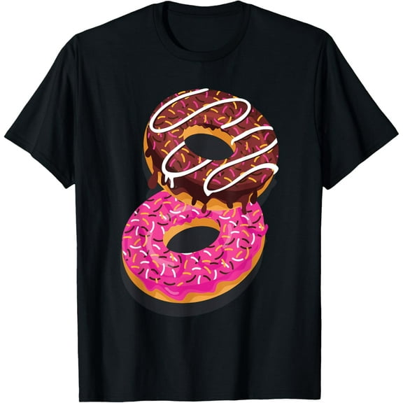 Donut Sweet Dessert Snack Funny Doughnut Food Lover Gifts T-Shirt100% cotton short-sleeved shirt for both men and women