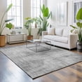 thumbnail image 3 of 8'x10' Area Rugs, Grey Black Indoor Outdoor Area Rug for Living Room Bedroom, Farmhouse Linen Texture Washable Bathroom Rugs Kitchen Floor Carpet Mats Home Decor, 3 of 8