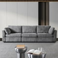thumbnail image 2 of Modern Modular Chenille Fabric Sofa,for Living Room, Knock Down Design, Soft Cushions (Beige, 2seater), 2 of 17