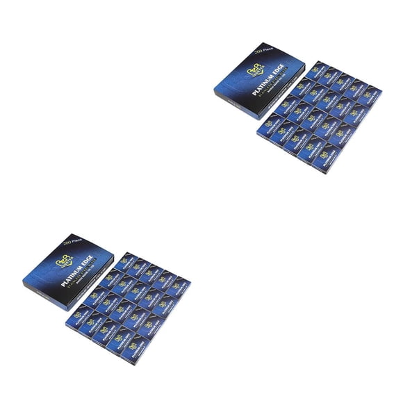 Vogacara Cuchillas de afeitar, cuchilla afilada de acero inoxidable, accesorios de afeitado para depilación de barba, herramienta de belleza Tipo 1 2piezas