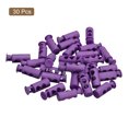 thumbnail image 3 of Unique Bargains 30Pack 4mm Cord Lock Plastic Double Hole Spring Toggle Stoppers, Dark Purple, 3 of 5