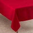 thumbnail image 2 of Fennco Styles Classic Everyday Design Solid Color Tablecloth 65" W X 120" L - Red Table Cover for Home Décor, Baquets, Family Gathering and Special Occasion, 2 of 3
