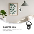 thumbnail image 3 of WRISTBIQUE 60Pcs Black Small D Ring Parts Durable Picture Frame Hook Supply for Wall Use, 3 of 6