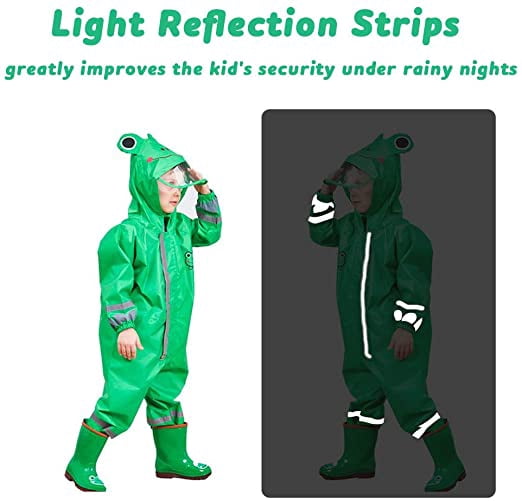 Ensemble Imperméable Enfant 2 Pièces - Veste Et Pantalon Réfléchissants - Taille 1-7 Ans - Léger Et Respirant - 11