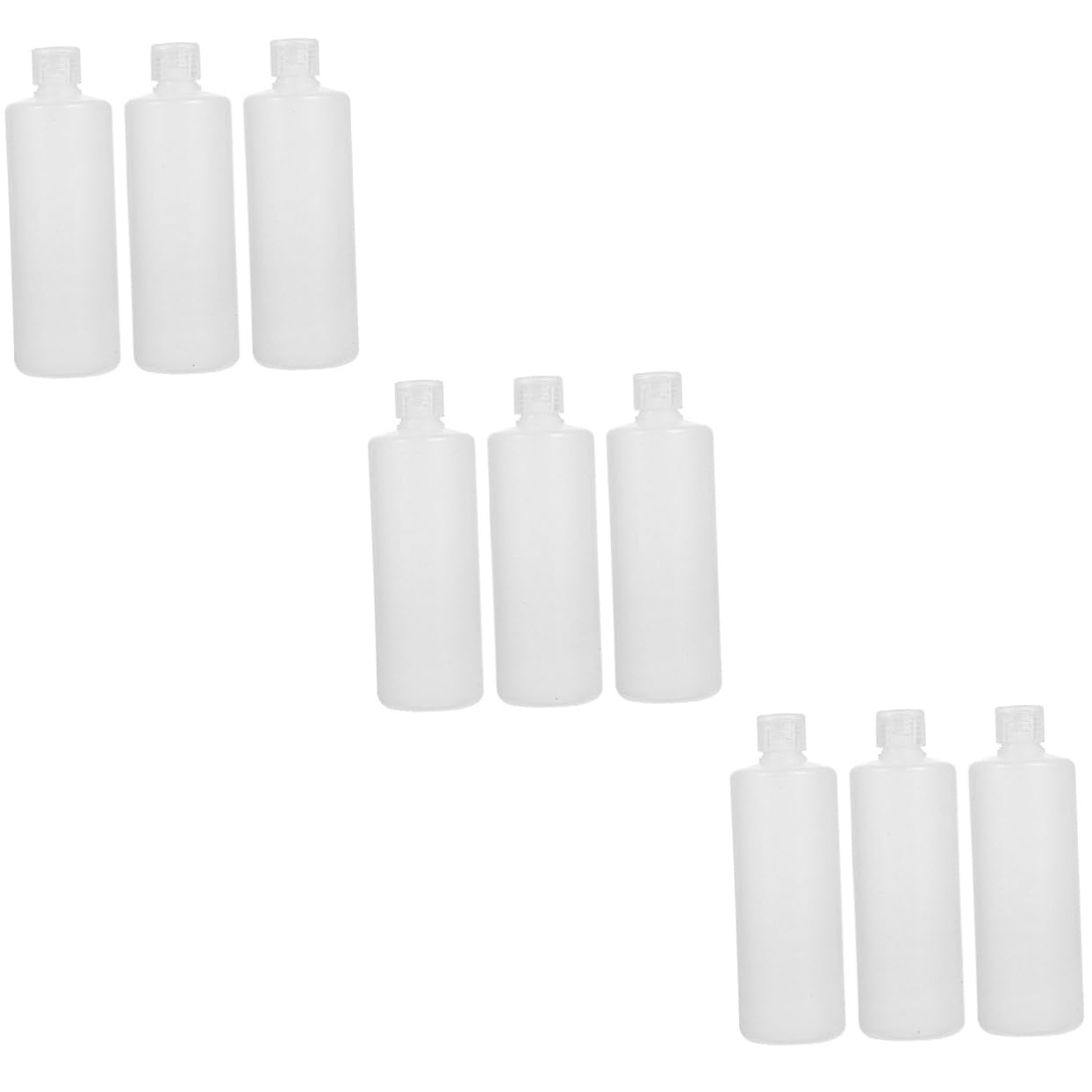 6 travel bottles Lotion Container Liquid Body Wash Plastic soap