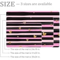 thumbnail image 2 of Indoor Doormat for Home Entrance Entry Way 31"x20" Golden Heart Non Slip Welcome Mat 3D Digital Print Machine Washable Outdoor Rugs, 2 of 7