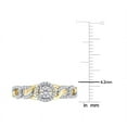 thumbnail image 3 of 1/3 Carat (ctw G-H-I, I2-I3) Diamond Halo Link Ring in 10K Yellow Gold, 3 of 5