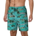 thumbnail image 2 of Daiia Hawaii Palms Mens Swim Trunks Swim Shorts Quick Dry Swim Shorts with Mesh Lining Pockets-Large, 2 of 9