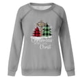 thumbnail image 6 of jjayotai Christmas Begin with Christ Sweatshirts for Women, Plaid Trees Graphic Tops Long Sleeve Leopard Faith Cross Tunic Pullover Top, 6 of 7