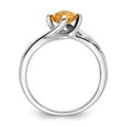thumbnail image 2 of Sterling Silver Citrine and Diamond Ring, 2 of 4