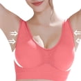thumbnail image 3 of WHEANG Sports Bras for Women Stretch Comfortable Sports Bra Full Coverage Wireless Yoga Bra Padded Seamless Everyday Underwear Support Active Bras for Running Workout Daily Wear Size XL Red, 3 of 7
