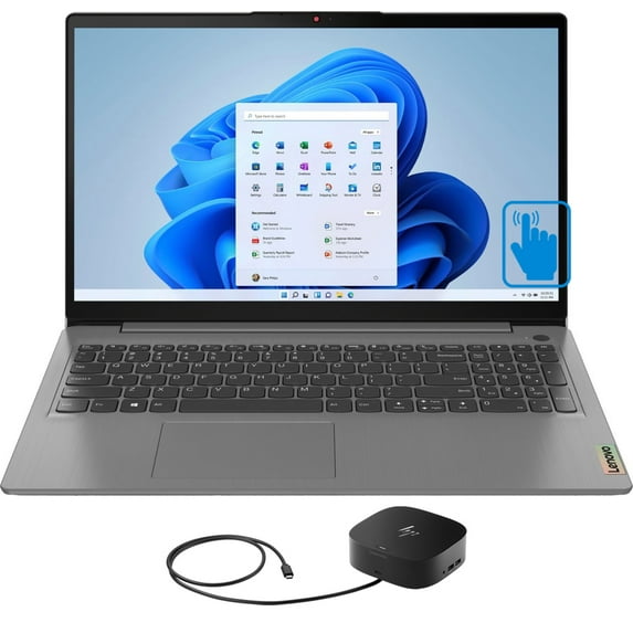 Lenovo IdeaPad 3i Home/Business Laptop (Intel i5-1135G7 4-Core, 15.6in 60 Hz Touch Full HD (1920x1080), Intel Iris Xe, 8GB RAM, Win 10 Pro) with G2 Universal Dock