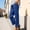 Blue women ankle pants with pockets a1, variant on Womens Straight Mid Rise Ankle Pants Casual Regular Fit with Pockets Solid Work Trousers Workout Lounge Yoga Everyday Wear, Khaki M