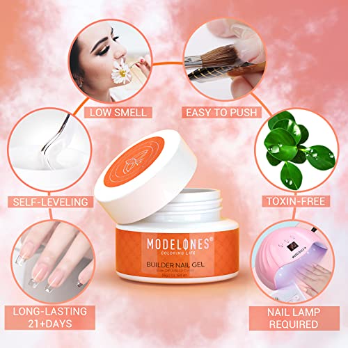 Modelones Builder Nail Gel Clear Extension Kit photo 5
