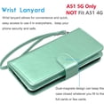 thumbnail image 6 of Galaxy A51 5G Case, [5G Version] Galaxy A51 Wallet Case, Tekcoo Luxury PU Leather Cash Credit Card Slots Holder Carrying Folio Flip Cover [Detachable Magnetic Hard Case] for Samsung A51 [Turquoise], 6 of 6