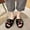 Black-03, variant on Christmas Slippers Fuzzy Slippers for Womens Cute Elk Deer Santa Claus and Christmas Gift Fluffy Plush Flat Thick Bottom Open Toe Comfortable Non-Slip Warm Winter House Slippers Black-03
