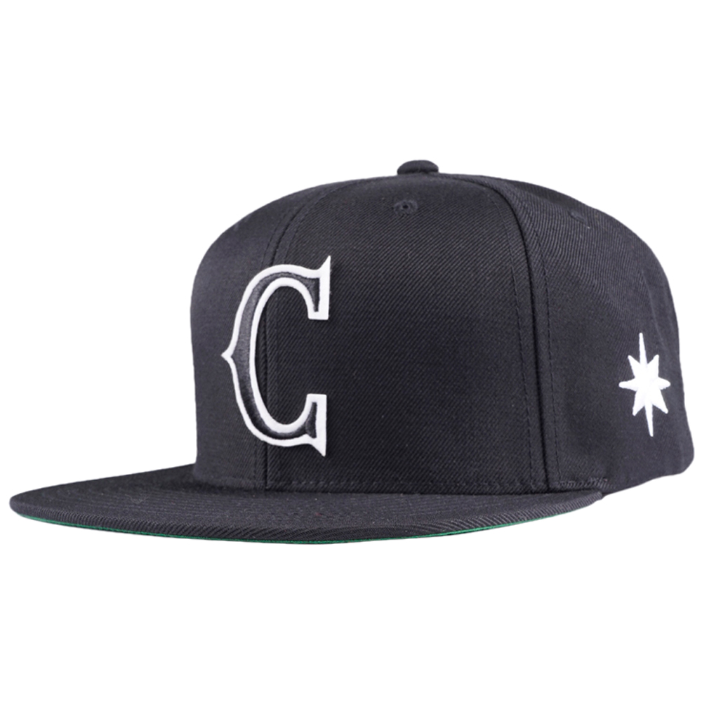 Caviar Cartel Snapback Black Hat Osserta with White Star on Side