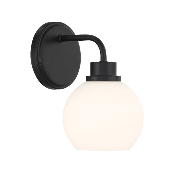 Meridian M90112MBK 1-Light Wall Sconce in Matte Black