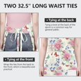 thumbnail image 6 of Pioneer Flower Floral Print Pattern Apron for Women and Men, Cotton Linen Waterproof with Pockets, Adjustable, 33x27 Inch for Kitchen, Gardening, BBQ, Salon, 6 of 6