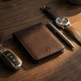 thumbnail image 6 of Vaultskin Manhattan Slim RFID-Blocking Leather Bifold Wallet, Brown, 6 of 7