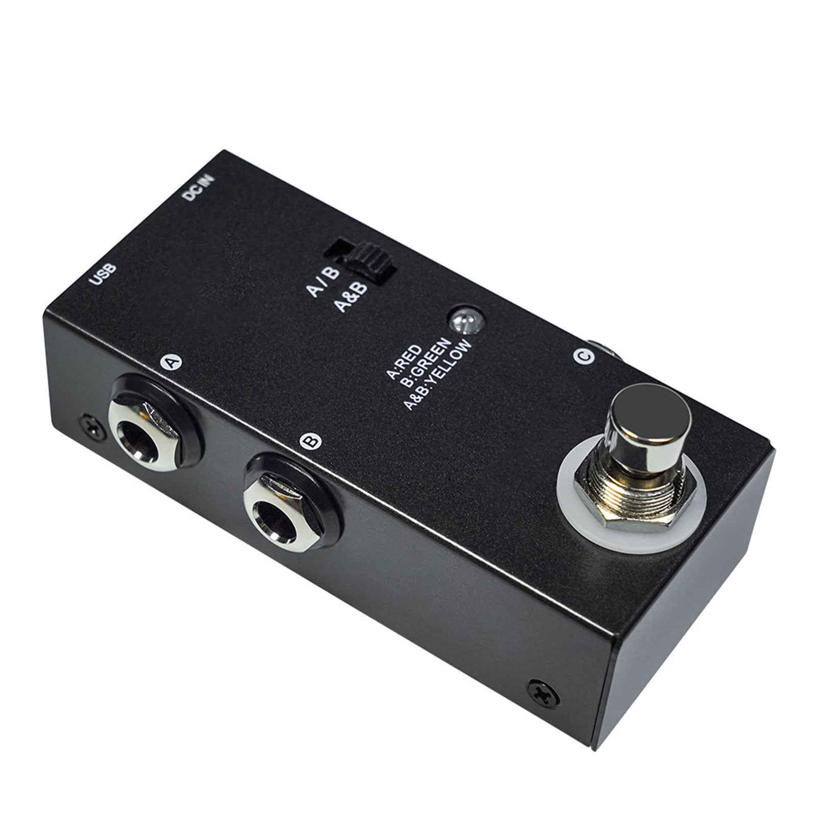 True Bypass Electric Guitar Effects Pedal ABY Line Selectors Switches Small Guitar Effect Pedal ABY Channel Switches