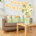 thumbnail image 3 of 5 Senses Gift Birthday Decorations Five Senses Gift Bags Party Decoration with Happy Birthday Banner Taste Touch Sound Rose Petals Balloon for Party(Sage Green), 3 of 6