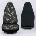 thumbnail image 5 of POLERO Car Seat Cover, Silver Dragonfly Print Auto Seat Protector Breathable Front Seat Cover Set, SUV/Truck/Van/Car Universal Seat Covers, Set of 2, 5 of 7