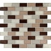 MSI Ayres Blend 12 in. x 12 in. x 8 mm Glass Mesh-Mounted Mosaic Tile (10 sq. ft. / case)