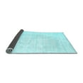 thumbnail image 2 of Ahgly Company Indoor Round Solid Light Blue Modern Area Rugs, 4' Round, 2 of 4