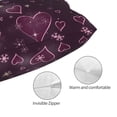 thumbnail image 4 of KLL Snowflakes and Hearts Pillow Covers Envelope Closure,Super Soft and Cozy Fuzzy Fleece Pillow Case Cover 20"x30", 4 of 7