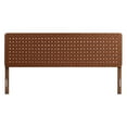 thumbnail image 3 of Headboard, King Size, Walnut Brown, Vegan Leather, Bedroom, Modern Contemporary HB36775, 3 of 8