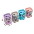thumbnail image 3 of Compact Pencil Sharpener (Dual Hole Cutter, Handheld Sharpener), Dual-Hole Sharpener Accommodates Jumbo Pencils, Compact Shape Fits Pencil Case Compartments, By Meiiso, 3 of 4