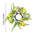 thumbnail image 3 of Dvkptbk Easter Candle Rings Holder Wreaths Spring Pastel Eggs Flowers Candle Holder Rings for Spring Easter Rustic Table Centerpiece Decor, 3 of 6