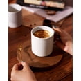 thumbnail image 6 of Famiware Star 4-Piece Stoneware 12 oz Coffee Mug Set, Matte White, 6 of 7