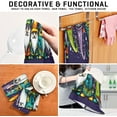 thumbnail image 7 of Mardi Gras Cute Dwarf Kitchen Dish Towel Set,Drying Kitchen Towels Tea Towels Gift Set for Drying Cleaning Cooking Baking 6Pcs Wash cloth, 7 of 7