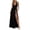 Black, variant on Women's Halter Neck Sleeveless Maxi Dresses High Slit Ruched Bodycon Evening Dresses for Party Vacation