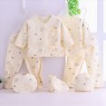 thumbnail image 2 of NOLDARES Baby Layette Clothes Set - 7 Piece New Born Boy Girl Gift Set, Baby Clothes Outfits & Newborn Essentials Must Haves - Newborn Clothes(A073-Yellow), 2 of 6
